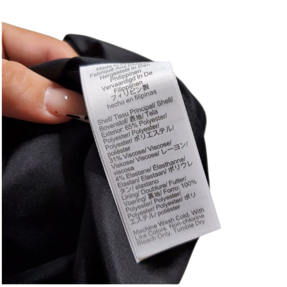 J.Crew Black Ruffle Neck Suiting Dress Size: 0 NEW - Picture 9 of 10